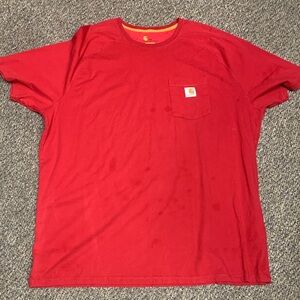 Carhartt Men's Bold Red Short Sleeve Tee